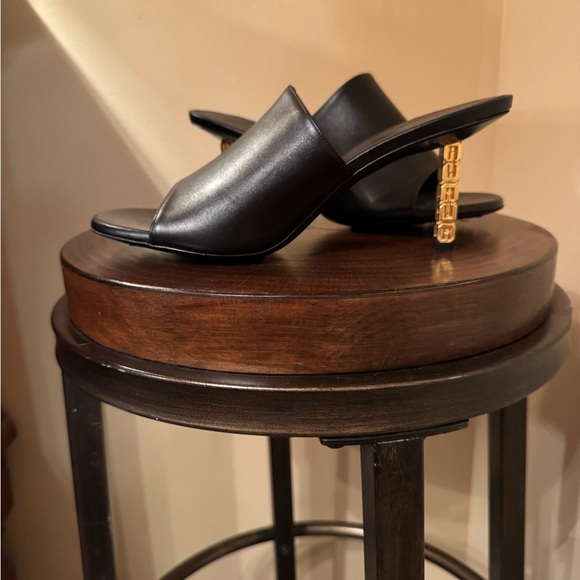 Givenchy G Cube Leather Mules Brand New Sheer Elegance - Picture 1 of 8